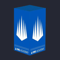 IMG Academy Xbox skin (Ascender Edition) vinyl wrap applied to an Xbox Series X console.