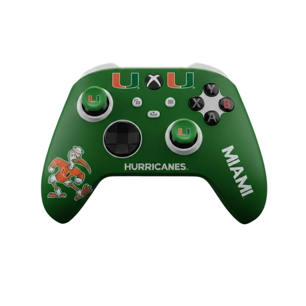 Miami Hurricanes Xbox Starter Kit - Bundle for PS5 and Xbox by VarsityGripz