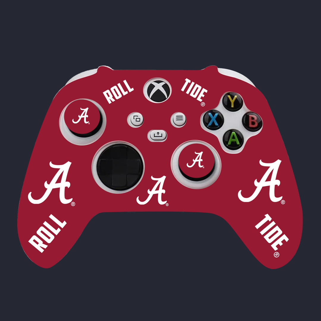 Crimson Tide gaming controller skin and grip kit for PS5 and Xbox