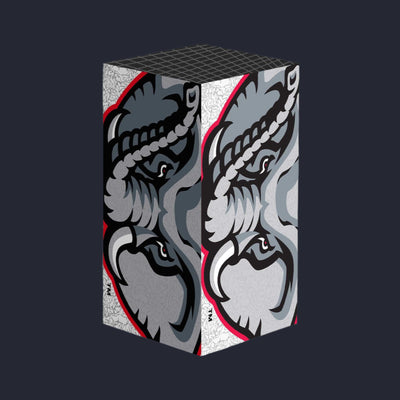 Alabama-themed Xbox X console wrap featuring Big Al mascot.