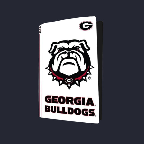 Georgia Bulldogs PS5 skin black and white vinyl wrap front view