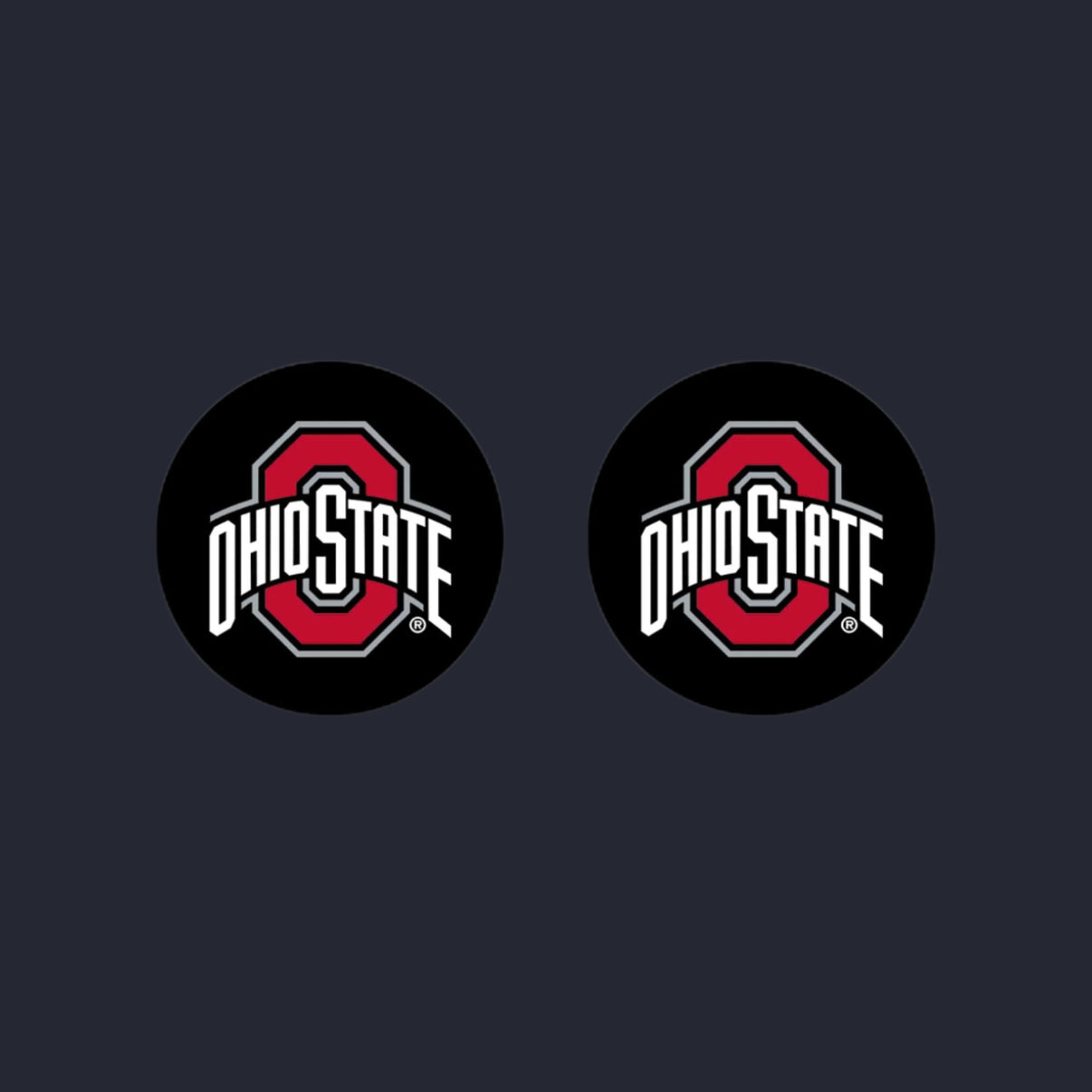 Official Ohio State ThumbGripz Night Edition - Black Premium Controller Thumb Grips with Block O Logo for Xbox PS5 Nintendo Switch