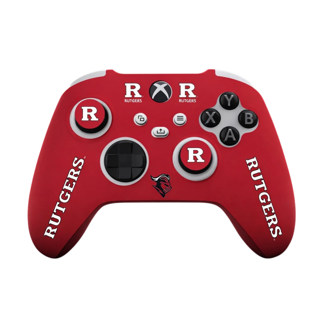 Rutgers Scarlet Knights Xbox Starter Kit - Bundle for PS5 and Xbox by VarsityGripz