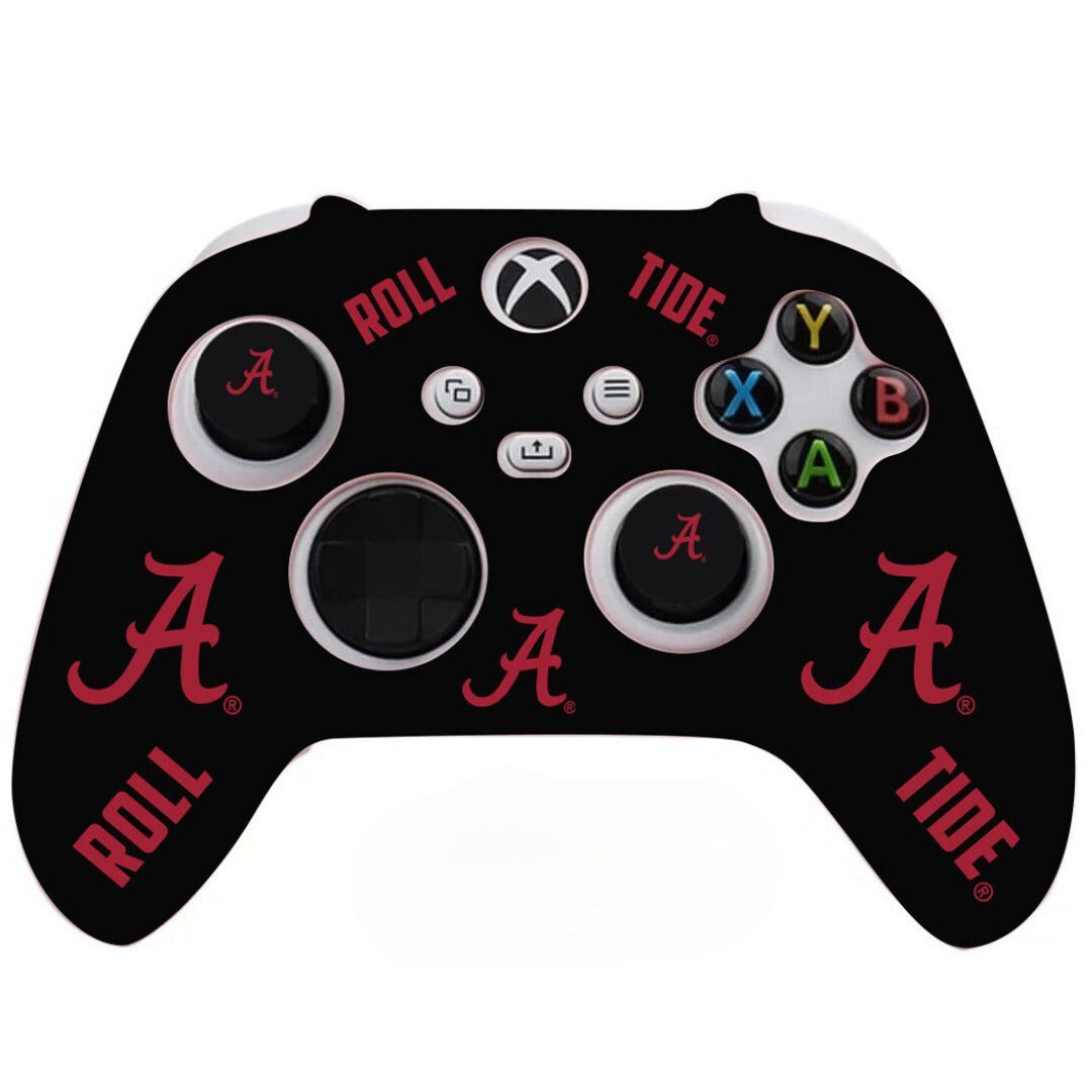 Alabama Silicone Controller Cover - Night Edition in Black featuring Roll Tide and Alabama logos.