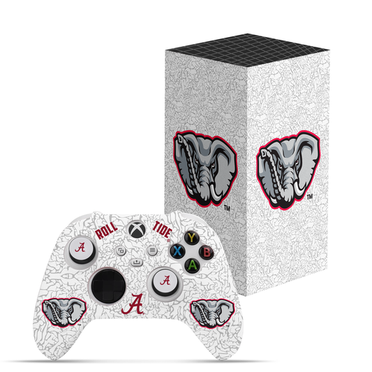 VarsityGripz Big Al Cement Edition Xbox Bundle with Vertical X Console and Custom Controller