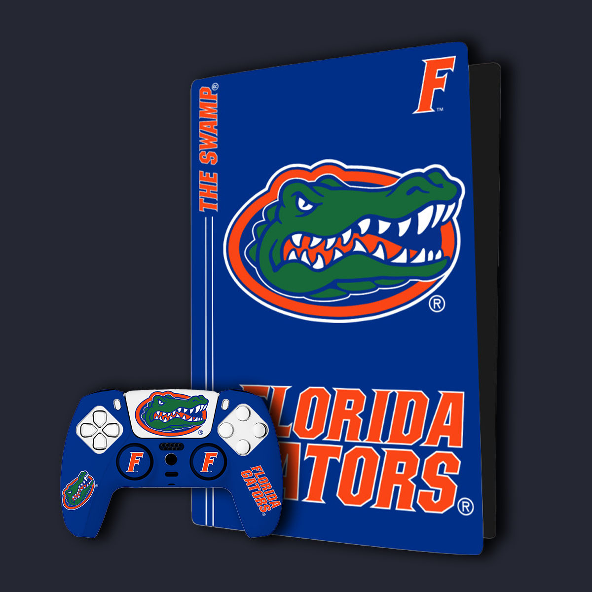 Florida Gators PS5 Pro Pack with Starter Kit and VarsityWrapz console wrap