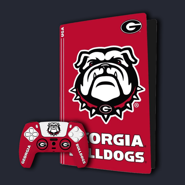 Georgia Bulldogs PS5 Pro Pack with Starter Kit and VarsityWrapz console wrap