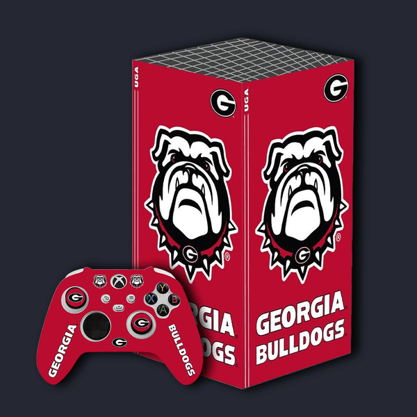 Georgia Bulldogs Xbox Pro Pack with Starter Kit and VarsityWrapz console wrap