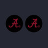 Alabama thumb grips - Black thumbgrips featuring a red 'A' logo, offering superior control and showcasing school pride, compatible with both PS5 and Xbox controllers.