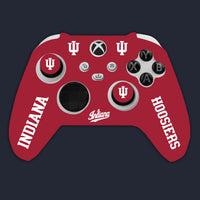 Indiana Hoosiers Xbox Starter Kit Home edition with red controller cover and thumb grips