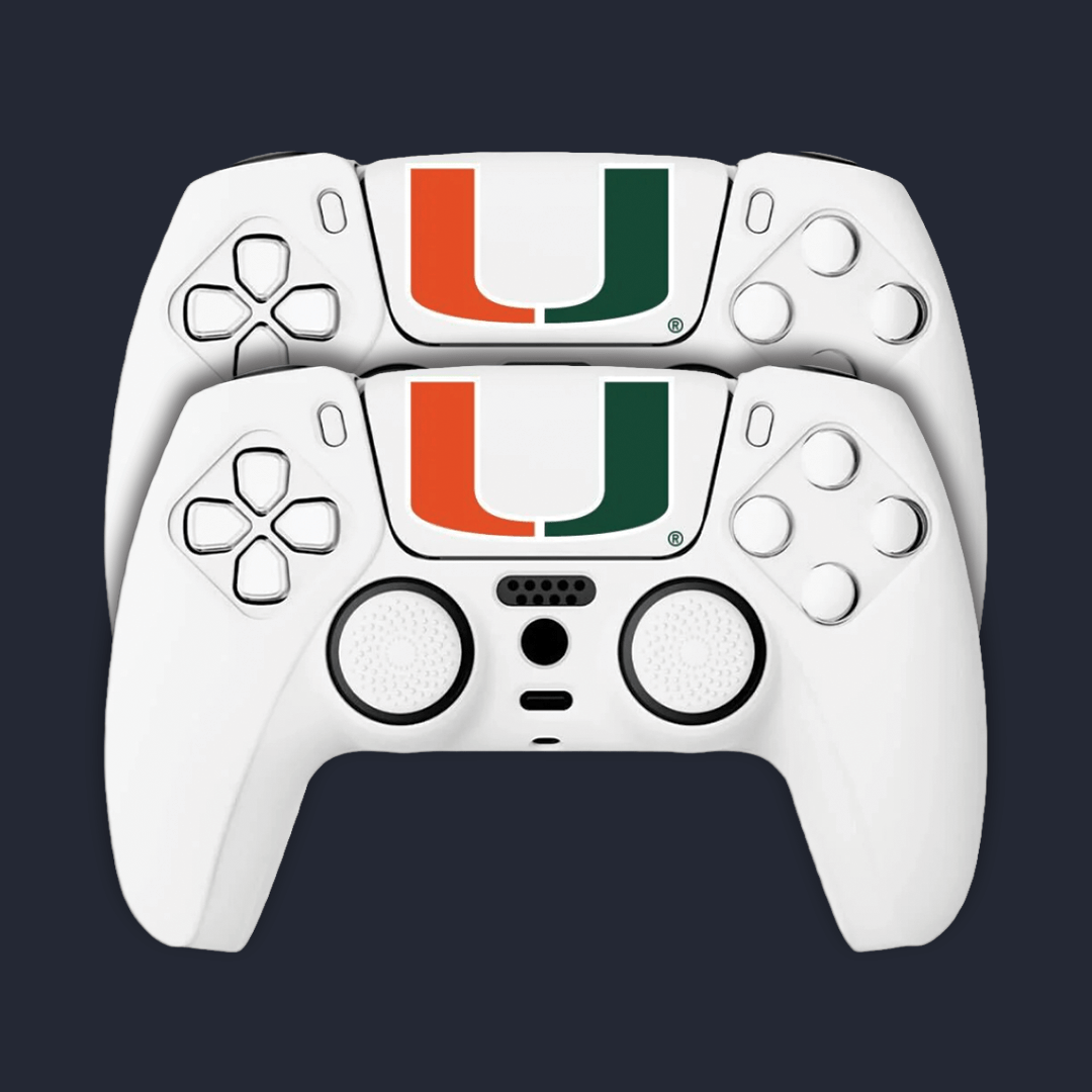 Miami Hurricanes PS5 Touchpad Stickers - Varsity Gripz