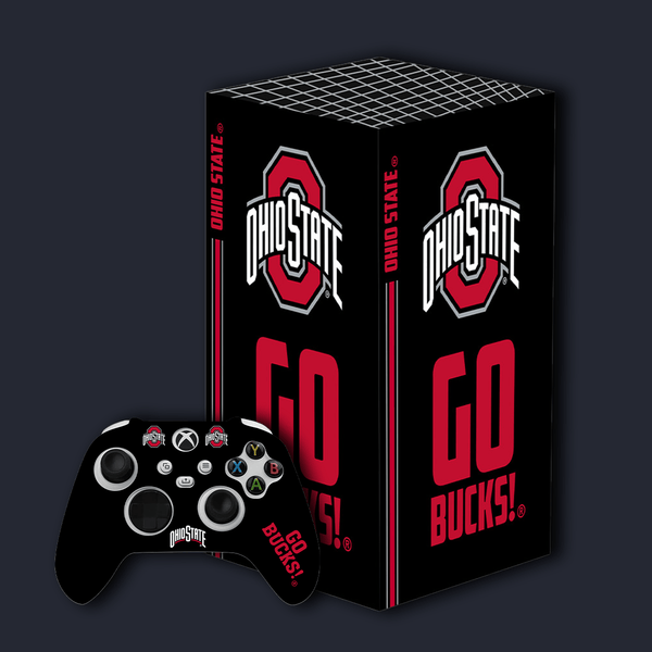 Ohio State Buckeyes Xbox Pro Pack with Starter Kit and VarsityWrapz console wrap