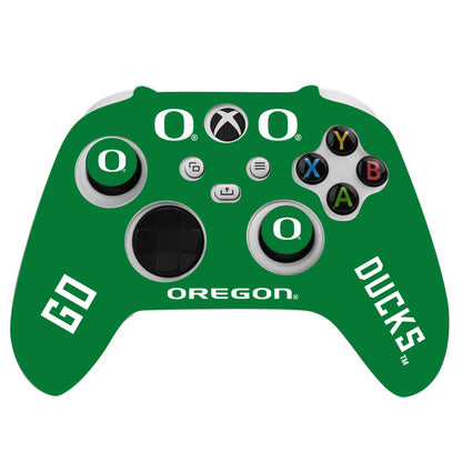 Oregon Ducks Xbox Controller Skin Home Green by VarsityGripz - Custom Console Design for Football Fans