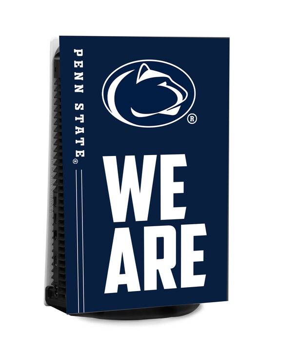 Penn State Console Wrap for PS5 - Navy Blue Edition with Nittany Lion Logo and WE ARE Slogan