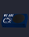 Penn State Xbox skin for Xbox Series S - Navy Blue Edition with Nittany Lion Logo and WE ARE Slogan