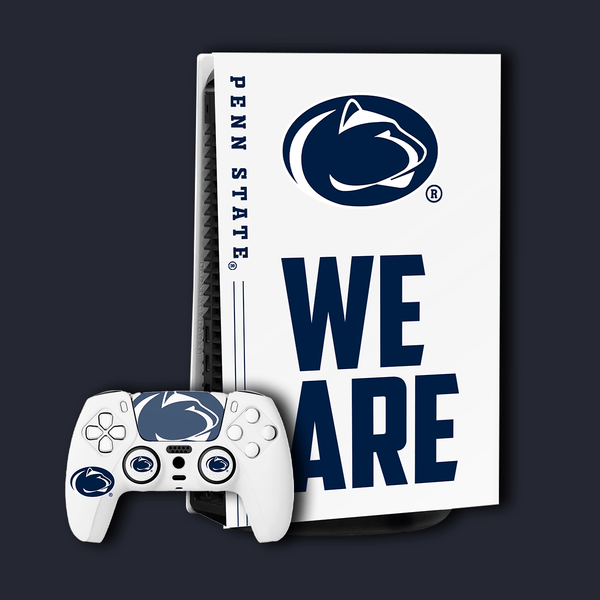 Penn State Nittany Lions PS5 Pro Pack with Starter Kit and VarsityWrapz console wrap