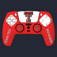Texas A&M Aggies PS5 Starter Kit Home edition with maroon controller cover, PS5 touchpad sticker, and thumb grips