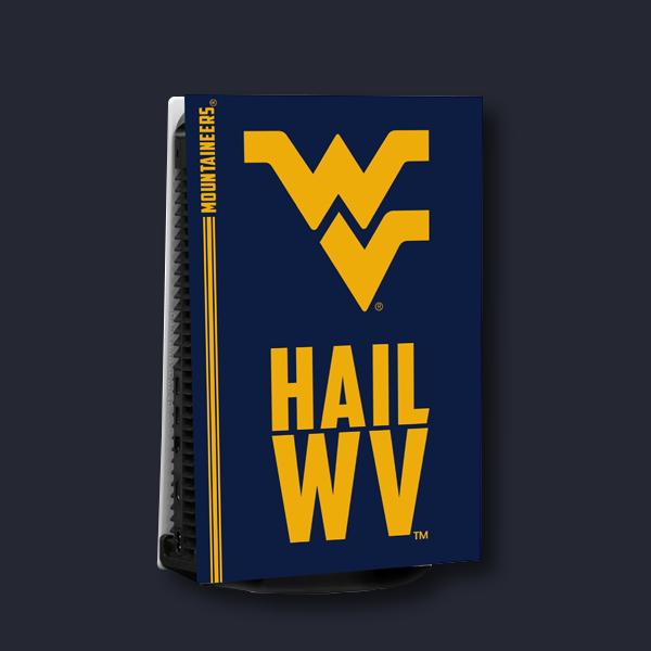 WVU PS5 Console Wrap Home Navy Edition