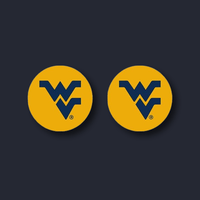 WVU ThumbGripz single cap with WV logo — textured silicone thumb grip for PS5 and Xbox