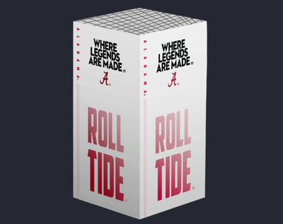 Alabama Xbox skin VarsityWrapz Where Legends Are Made Edition in white celebrating Alabama football legacy