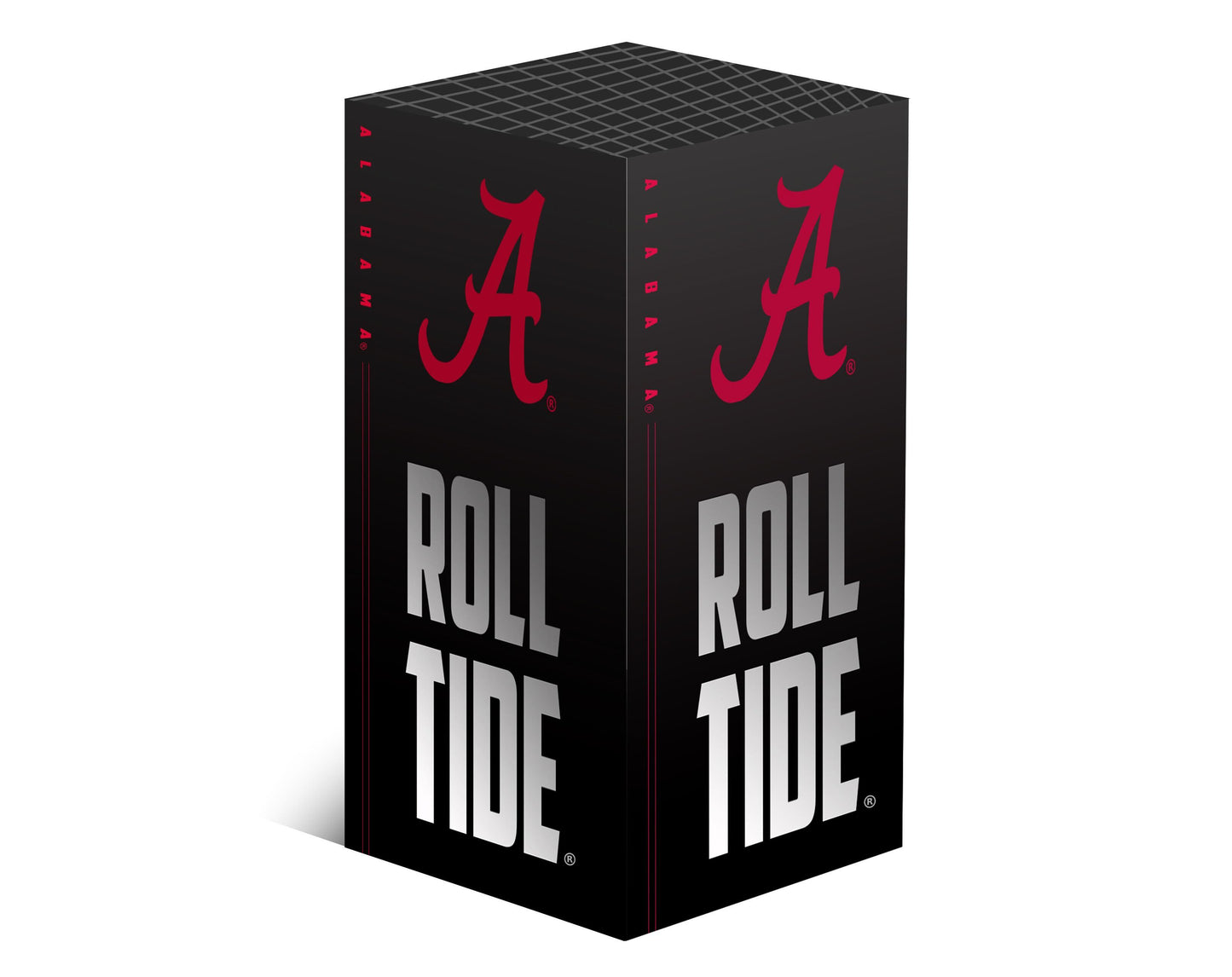 Xbox Series X VarsityWrapz Roll Tide Edition in Black. Game in Style, Game with Tradition! Perfect fit for Xbox Series X with high-quality vinyl and easy application. Roll Tide Roll!