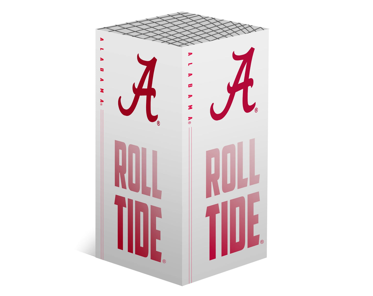 Xbox Series X VarsityWrapz Roll Tide Edition in White. Elevate your gaming with Alabama-themed wrap. Protects your console from scratches and dust.