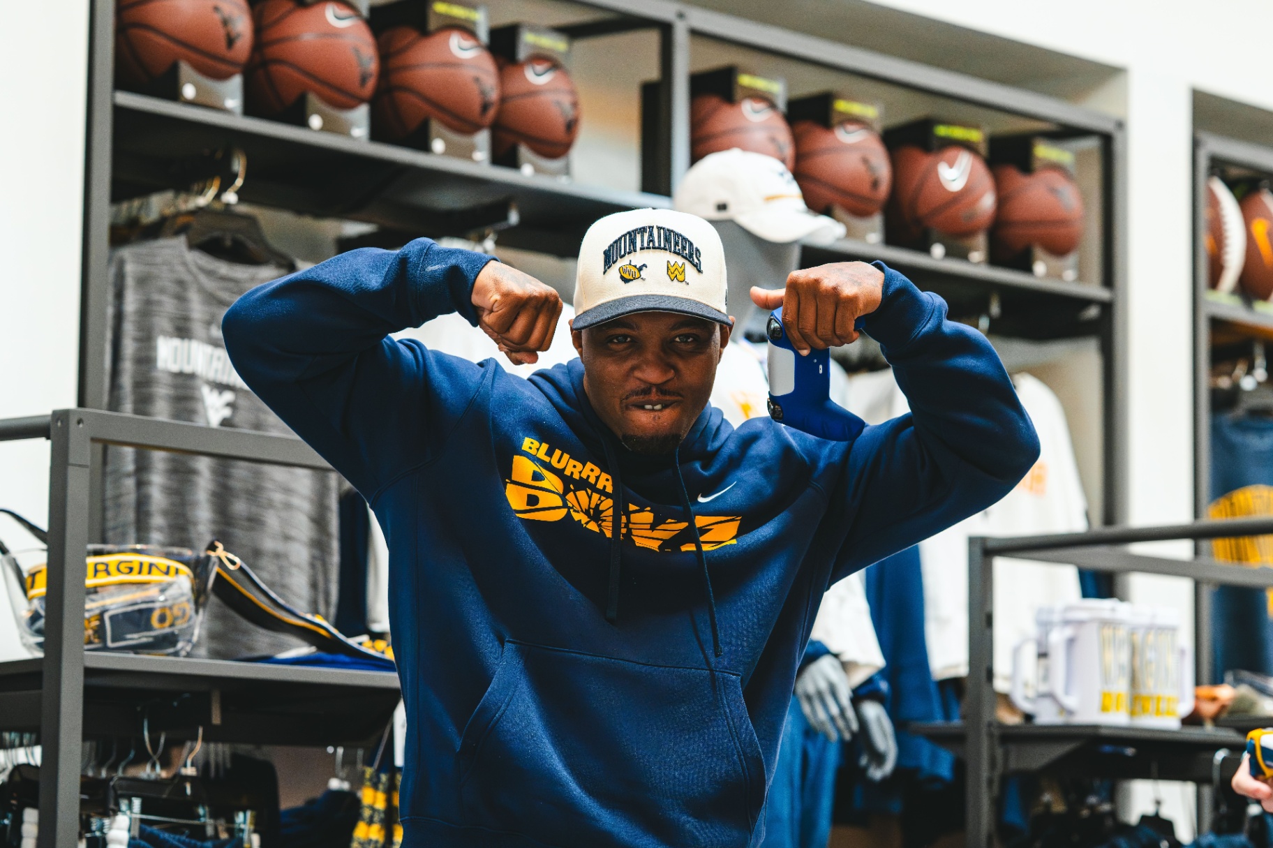 Tavon Austin VarsityGripz WVU launch event