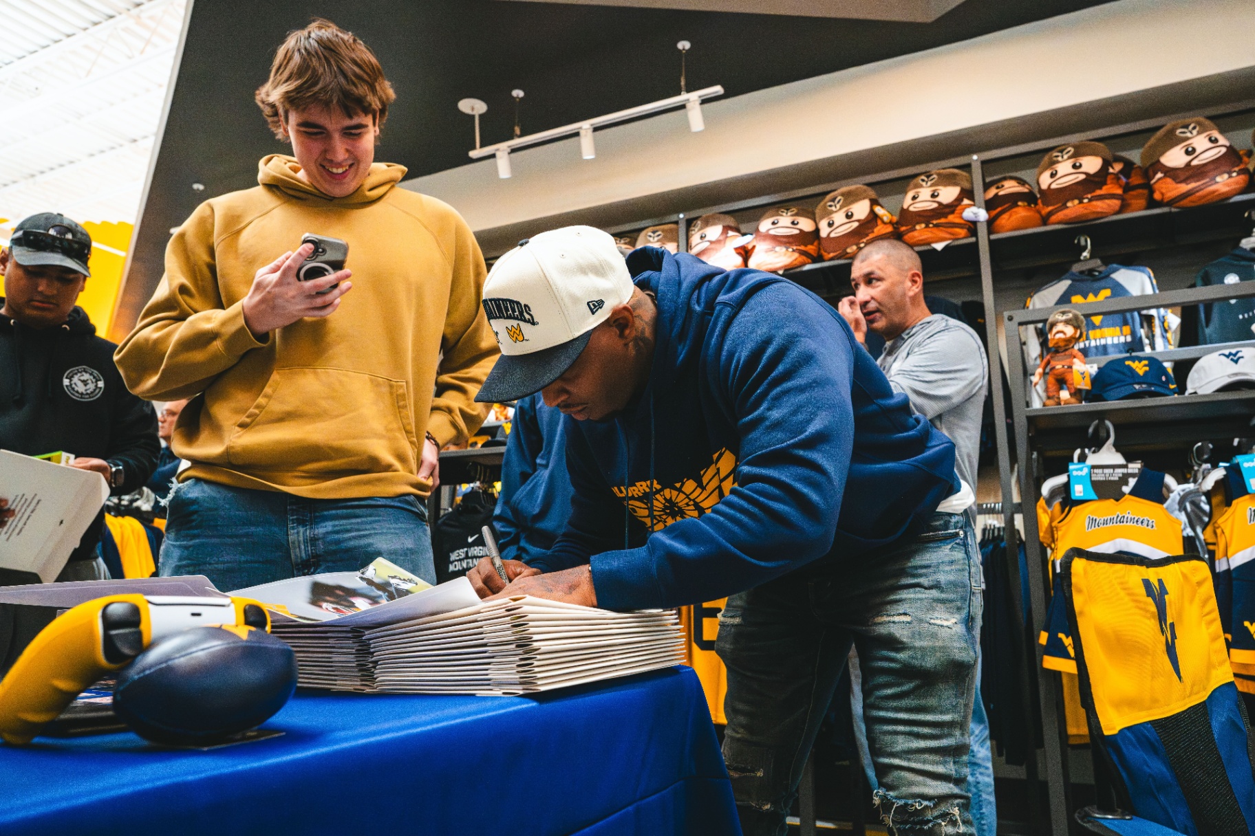 Tavon Austin VarsityGripz WVU launch event