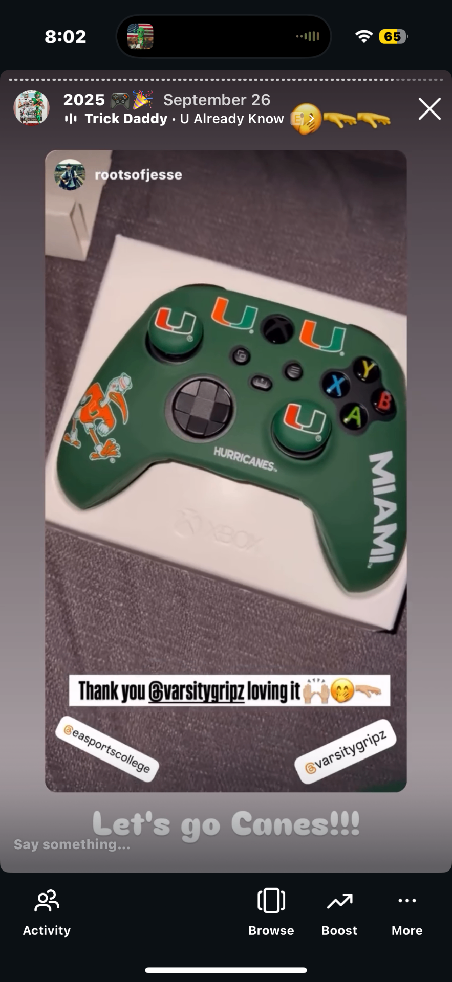 Miami fan setup shared by @rootsofjesse
